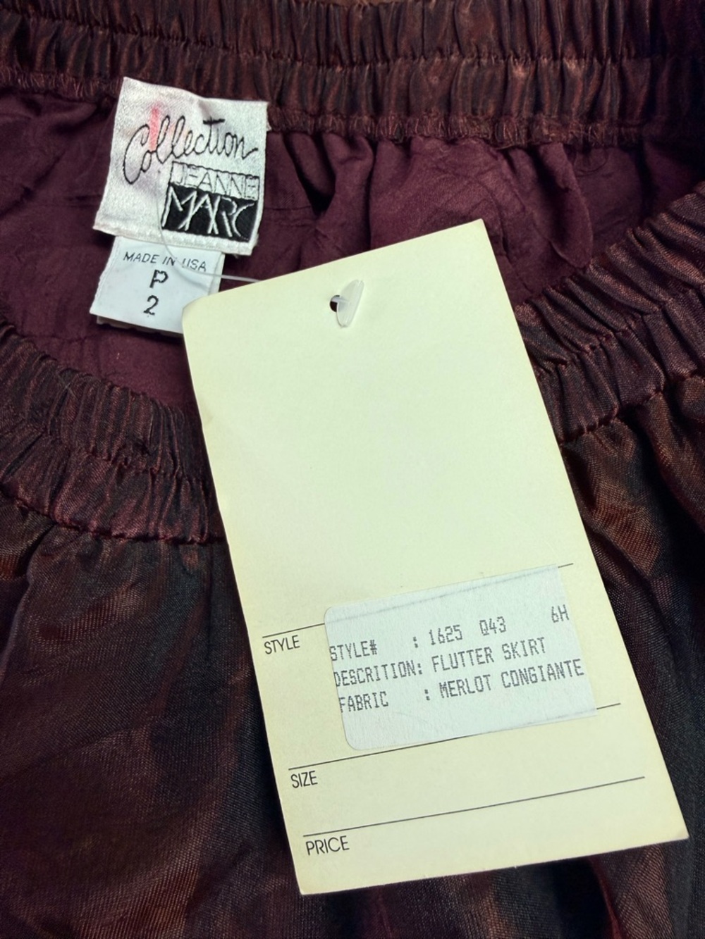 NWT VTG Y2K Fairycore WhimsiGoth Avant Garde Rare Jeanne Marc Flutter Skirt P2 - Picture 5 of 8